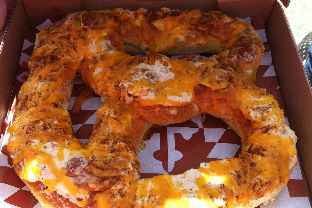 Crab Dip Pretzel
